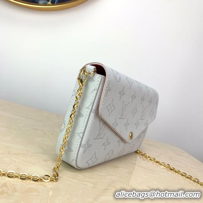 Low Price Louis vuitton original Chain bag M61276 white