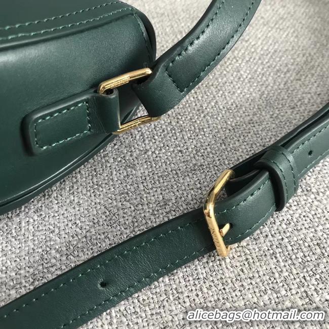 Duplicate Gucci GG Marmont shoulder bag 191363 blackish green