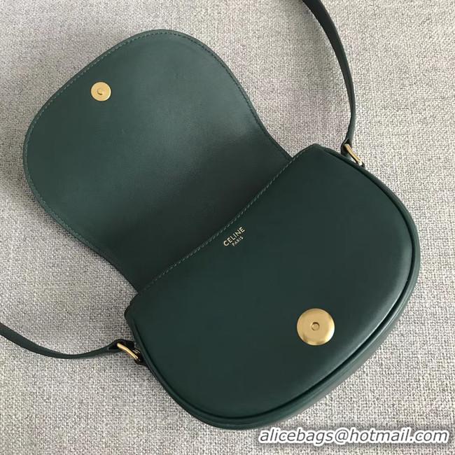 Duplicate Gucci GG Marmont shoulder bag 191363 blackish green