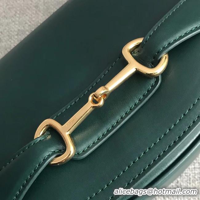 Duplicate Gucci GG Marmont shoulder bag 191363 blackish green