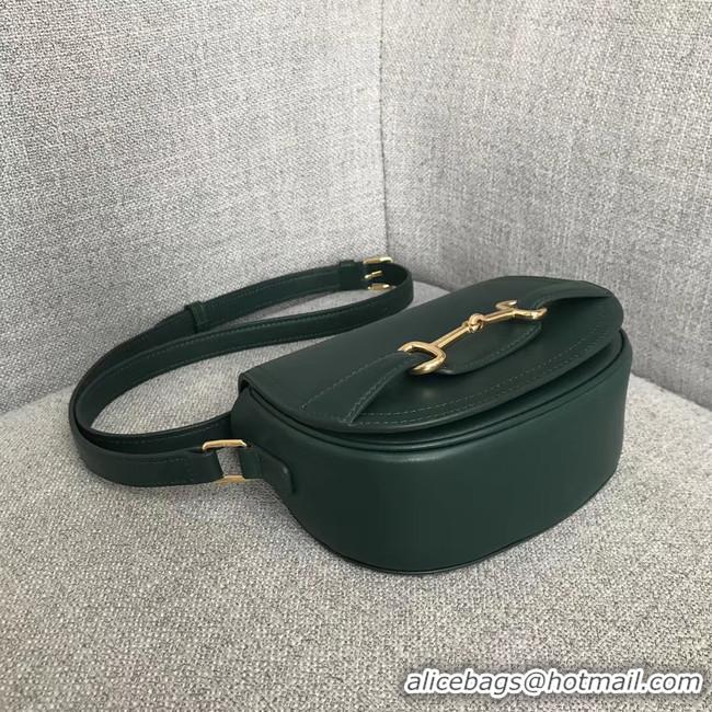 Duplicate Gucci GG Marmont shoulder bag 191363 blackish green