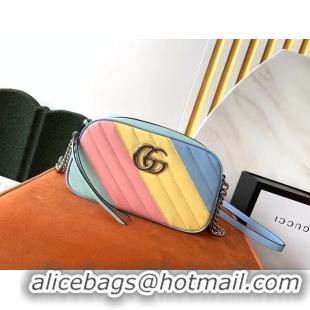 Luxury Cheap Gucci GG Marmont Matelasse Shoulder Bag 447632 Multicolored