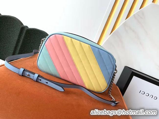 Luxury Cheap Gucci GG Marmont Matelasse Shoulder Bag 447632 Multicolored