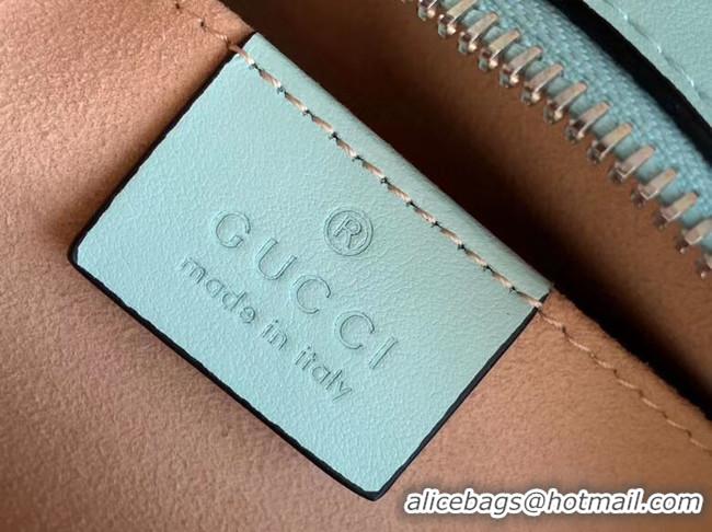 Luxury Gucci GG Marmont Matelasse Shoulder Bag 447632 Pastel green