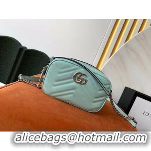 Pretty Style Gucci GG Marmont Matelasse samll Shoulder Bag 447632 Pastel green