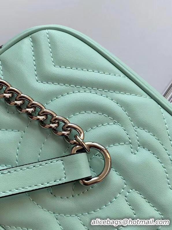 Pretty Style Gucci GG Marmont Matelasse samll Shoulder Bag 447632 Pastel green