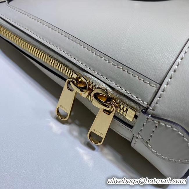 Good Quality Gucci 1955 Horsebit small top handle bag 621220 White