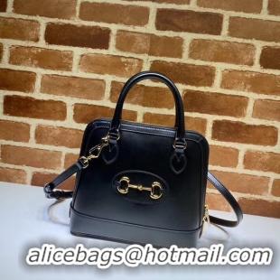 Perfect Gucci 1955 Horsebit small top handle bag 621220 black