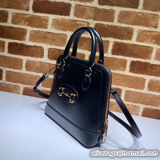 Perfect Gucci 1955 Horsebit small top handle bag 621220 black