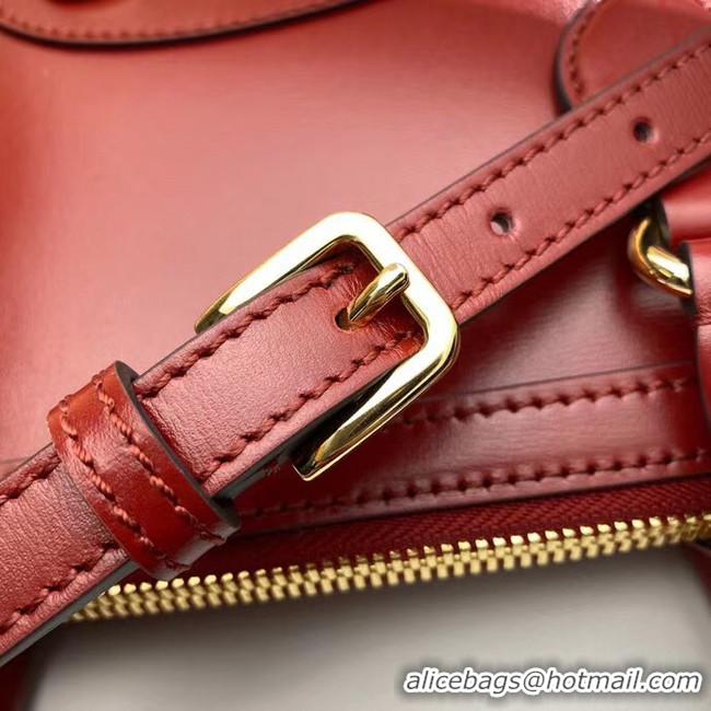 Good Looking Gucci 1955 Horsebit small top handle bag 621220 red