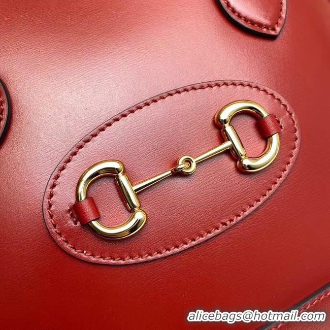 Good Looking Gucci 1955 Horsebit small top handle bag 621220 red