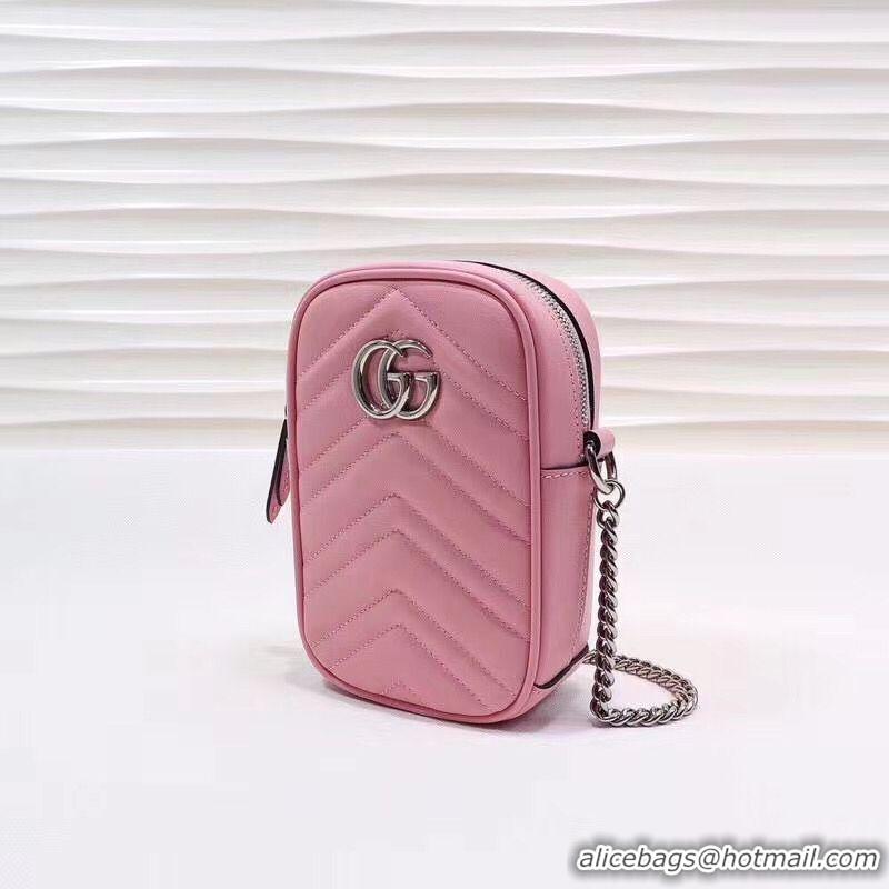 Purchase Gucci GG Marmont Mini Bag 575188 Pink