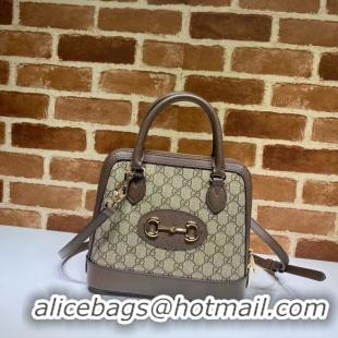 Luxury Gucci GG Supreme Canvas Top Handle Bag 621220 Khaki