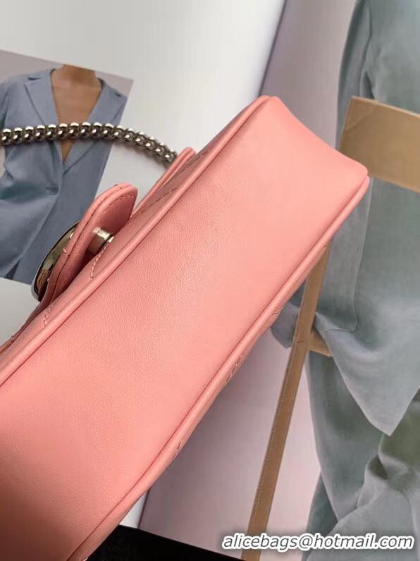 1:1 aaaaa Gucci GG Marmont super mini bag 476433 Pastel pink