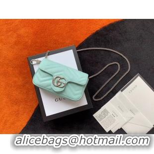 Good Product Gucci GG Marmont super mini bag 476433 Pastel green