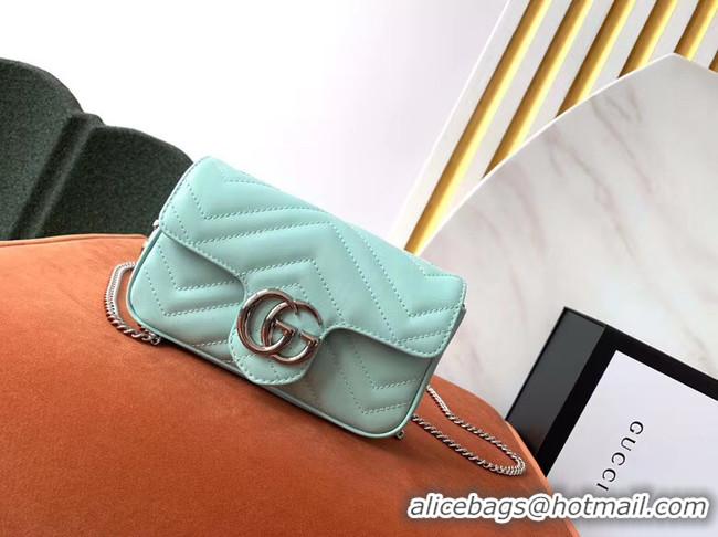 Good Product Gucci GG Marmont super mini bag 476433 Pastel green