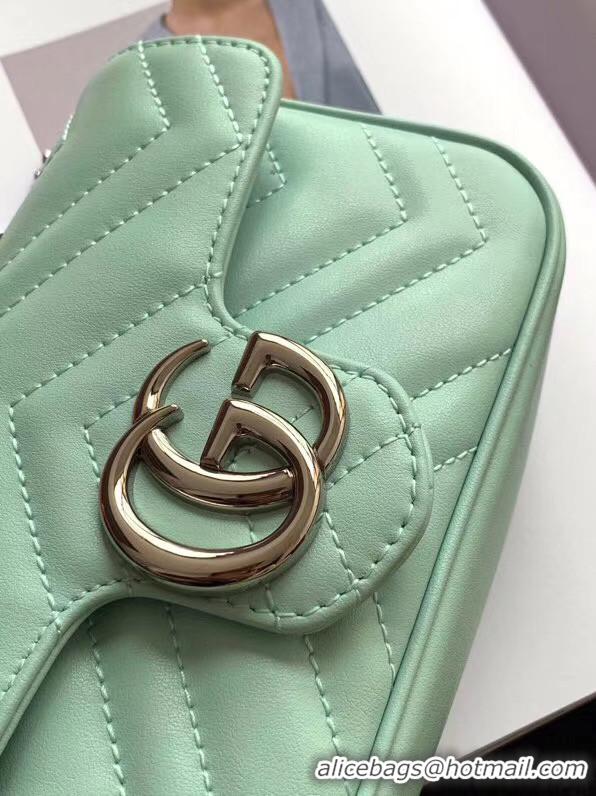 Good Product Gucci GG Marmont super mini bag 476433 Pastel green