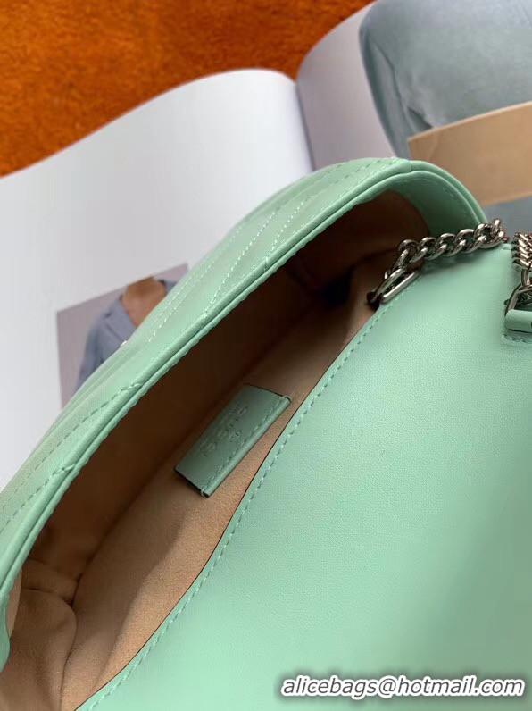 Good Product Gucci GG Marmont super mini bag 476433 Pastel green