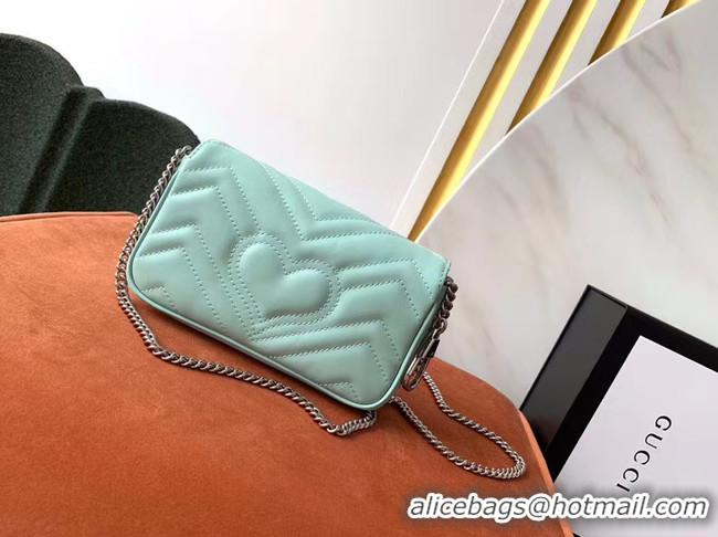 Good Product Gucci GG Marmont super mini bag 476433 Pastel green