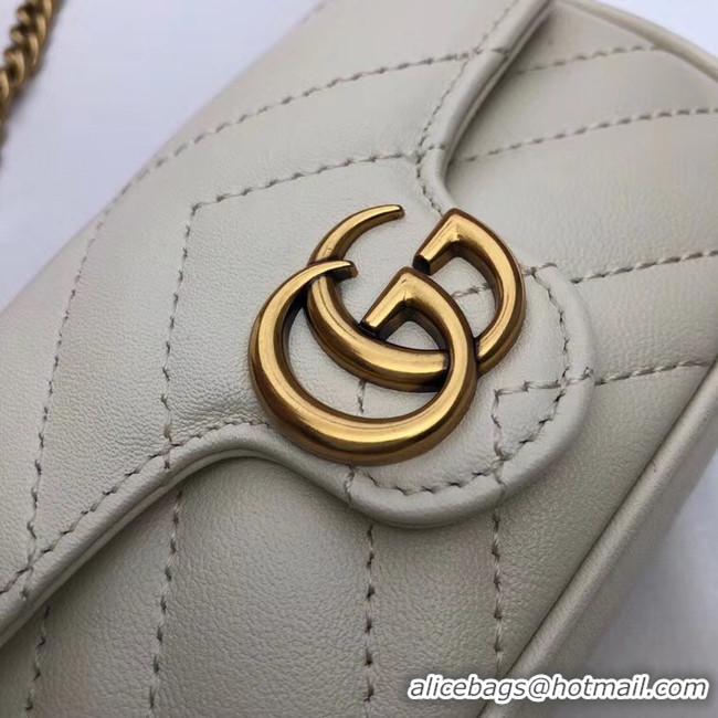 Hot Style Gucci GG Marmont super Clutch bag 575161 white