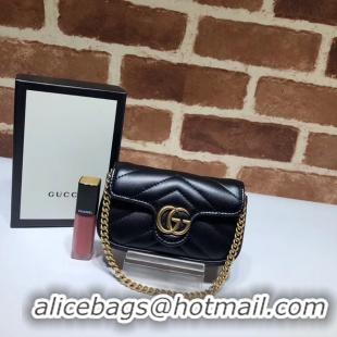 Stylish Gucci GG Marmont super Clutch bag 575161 black