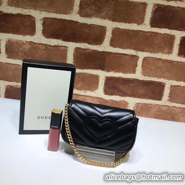 Stylish Gucci GG Marmont super Clutch bag 575161 black