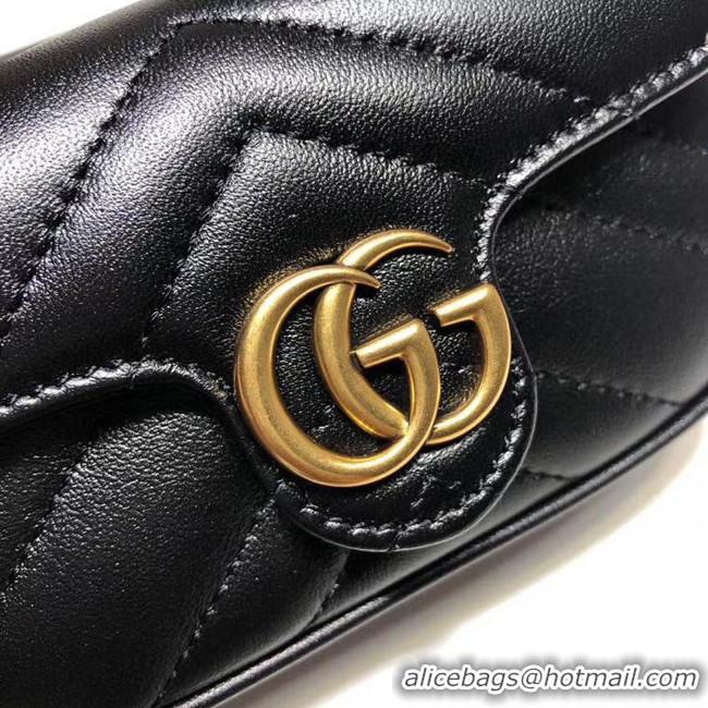 Stylish Gucci GG Marmont super Clutch bag 575161 black