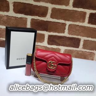 Original Cheap Gucci GG Marmont super Clutch bag 575161 red