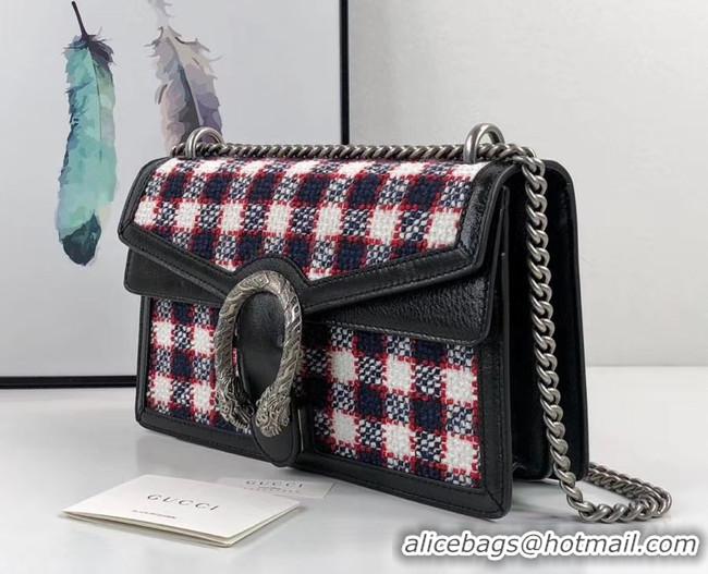 Most Popular Gucci Dionysus GG Original tweed Shoulder Bag AS400249 blue