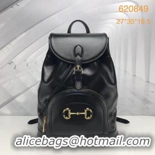 Luxury Classic Gucci 1955 Horsebit backpack 620849 black