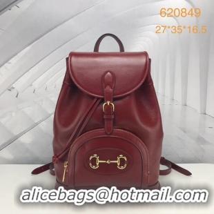 Luxury Gucci 1955 Horsebit backpack 620849 red