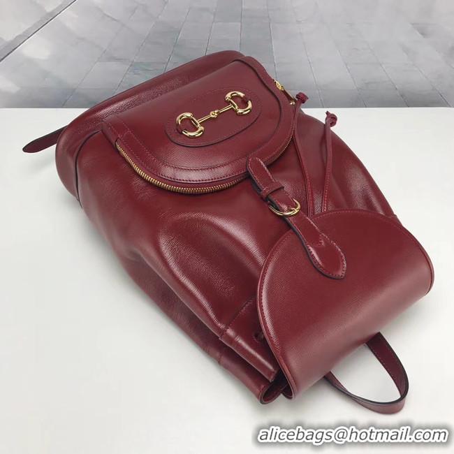 Luxury Gucci 1955 Horsebit backpack 620849 red