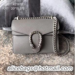 High Quality Gucci Dionysus Lichee Pattern Mini Shoulder Bag 421970 grey