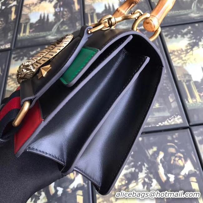 Sumptuous Gucci Dionysus small top handle bag 523367 black&red&green