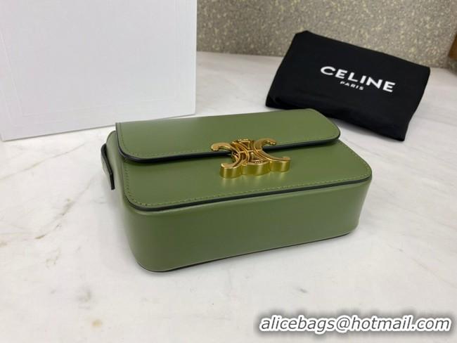 Top Quality Celine MINI FOLCO BAG CANVAS CL01503 green