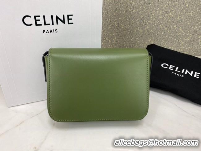 Top Quality Celine MINI FOLCO BAG CANVAS CL01503 green