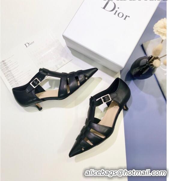 Popular Style Dior Sauvage Pump in Calfskin CD1439 Black 2020