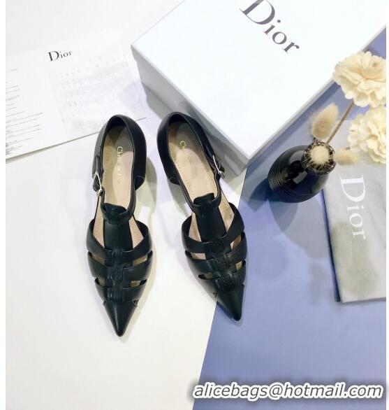 Popular Style Dior Sauvage Pump in Calfskin CD1439 Black 2020