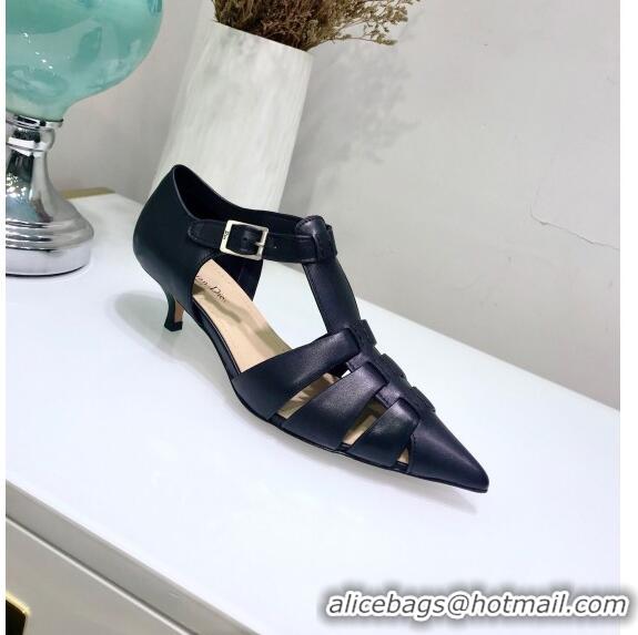 Popular Style Dior Sauvage Pump in Calfskin CD1439 Black 2020