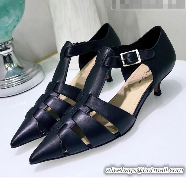 Popular Style Dior Sauvage Pump in Calfskin CD1439 Black 2020