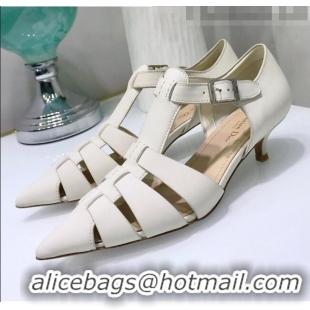 Classic Faux Dior Sauvage Pump in Calfskin CD1439 White 2020