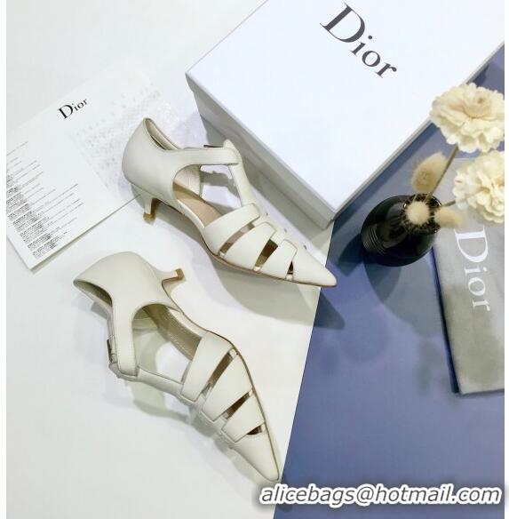 Classic Faux Dior Sauvage Pump in Calfskin CD1439 White 2020