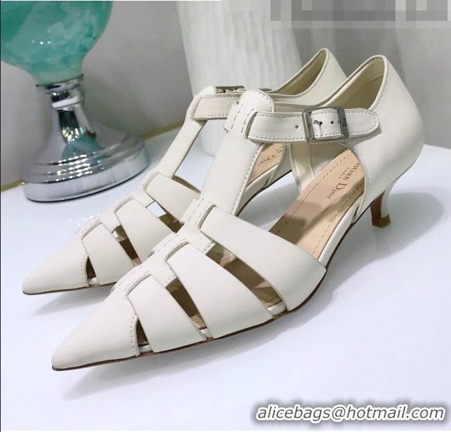 Classic Faux Dior Sauvage Pump in Calfskin CD1439 White 2020