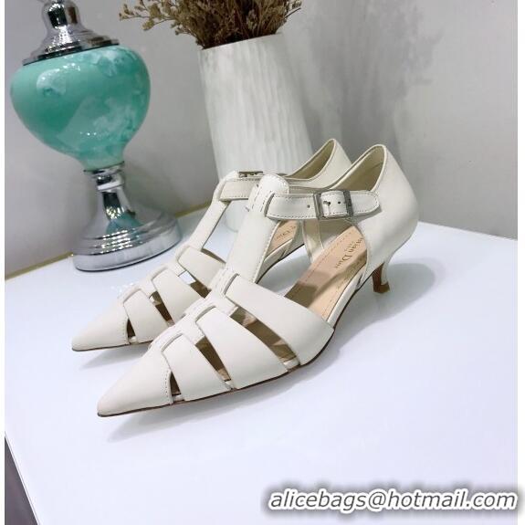 Classic Faux Dior Sauvage Pump in Calfskin CD1439 White 2020