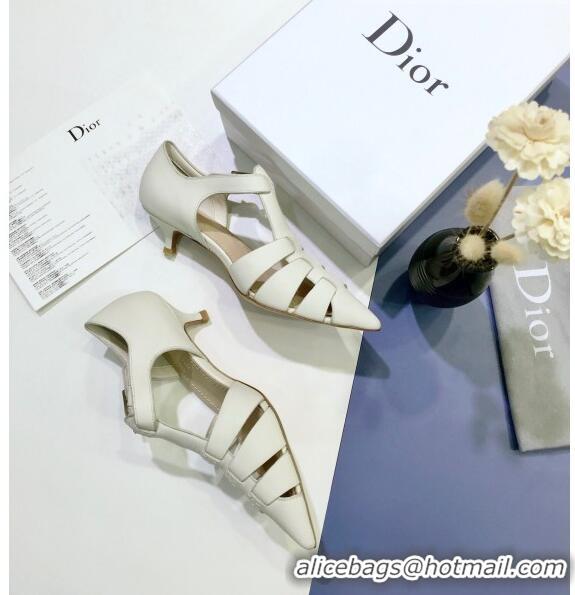 Classic Faux Dior Sauvage Pump in Calfskin CD1439 White 2020