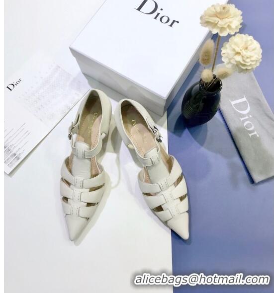 Classic Faux Dior Sauvage Pump in Calfskin CD1439 White 2020