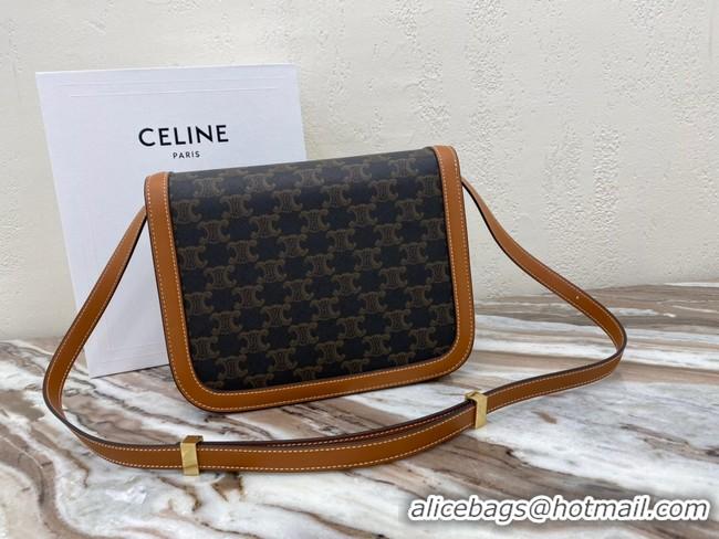 Best Price CELINE LARGE TRIOMPHE BAG CALFSKIN 88007 Brown