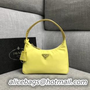 Luxury Prada Re-Edition 2000 nylon mini-bag 91515 yellow