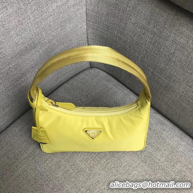 Luxury Prada Re-Edition 2000 nylon mini-bag 91515 yellow