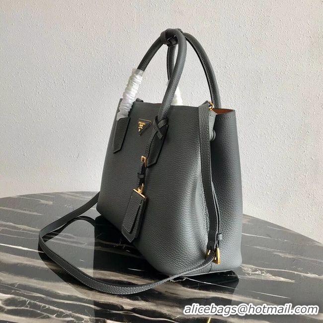 Sumptuous Prada Deer skin bag 1BG008 grey